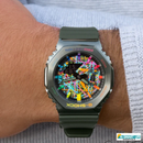 CG X9-110122-11P CASI_OK Silver Green Watch.