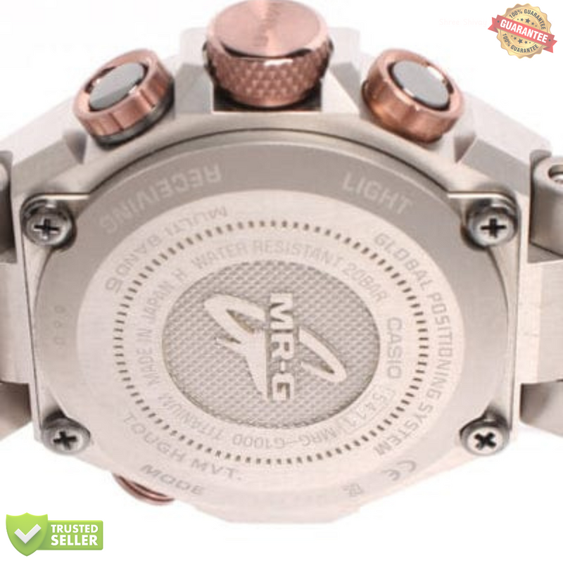 MR-G-21L2102 Pink Sapphire Crystal Watch: