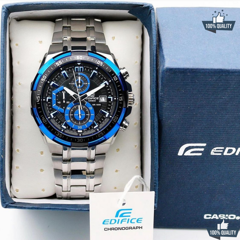 C-1A2110239 Silver Blue Dial Watch.