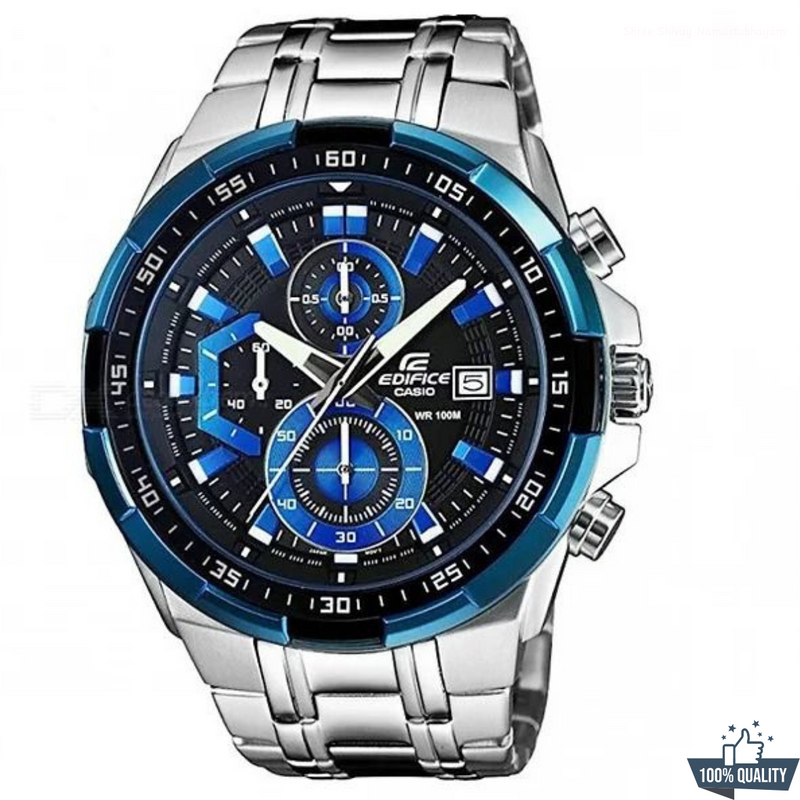 C-1A2110239 Silver Blue Dial Watch.