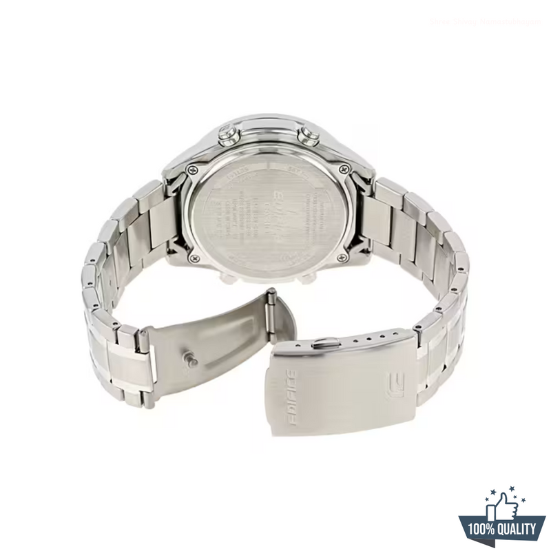 G-1A2110 Edifice Stainless Steal Black Dial.