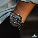 G-1A2110212 Edi_fic Silver Stainless Steal Watch.