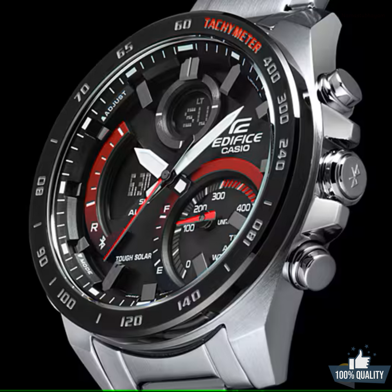 G-1A2110212 Edi_fic Silver Stainless Steal Watch.