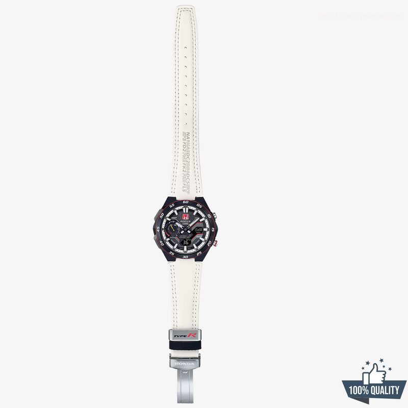 EDB-211501 Edifice White Honda Racing Watch.