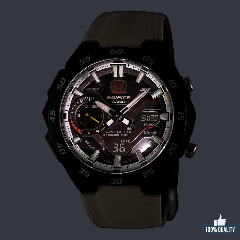 EDB-211501 Edifice White Honda Racing Watch.