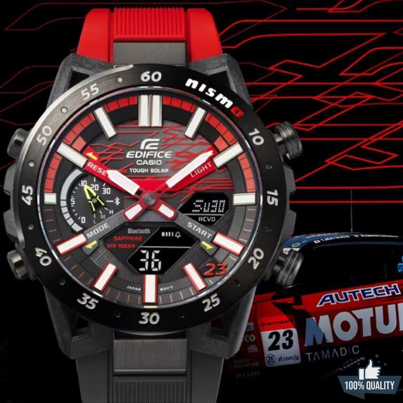 ECB-T21100  Edifice SOS Red Honda Watch.