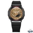 G-210012 Premium Black Golden Watch.